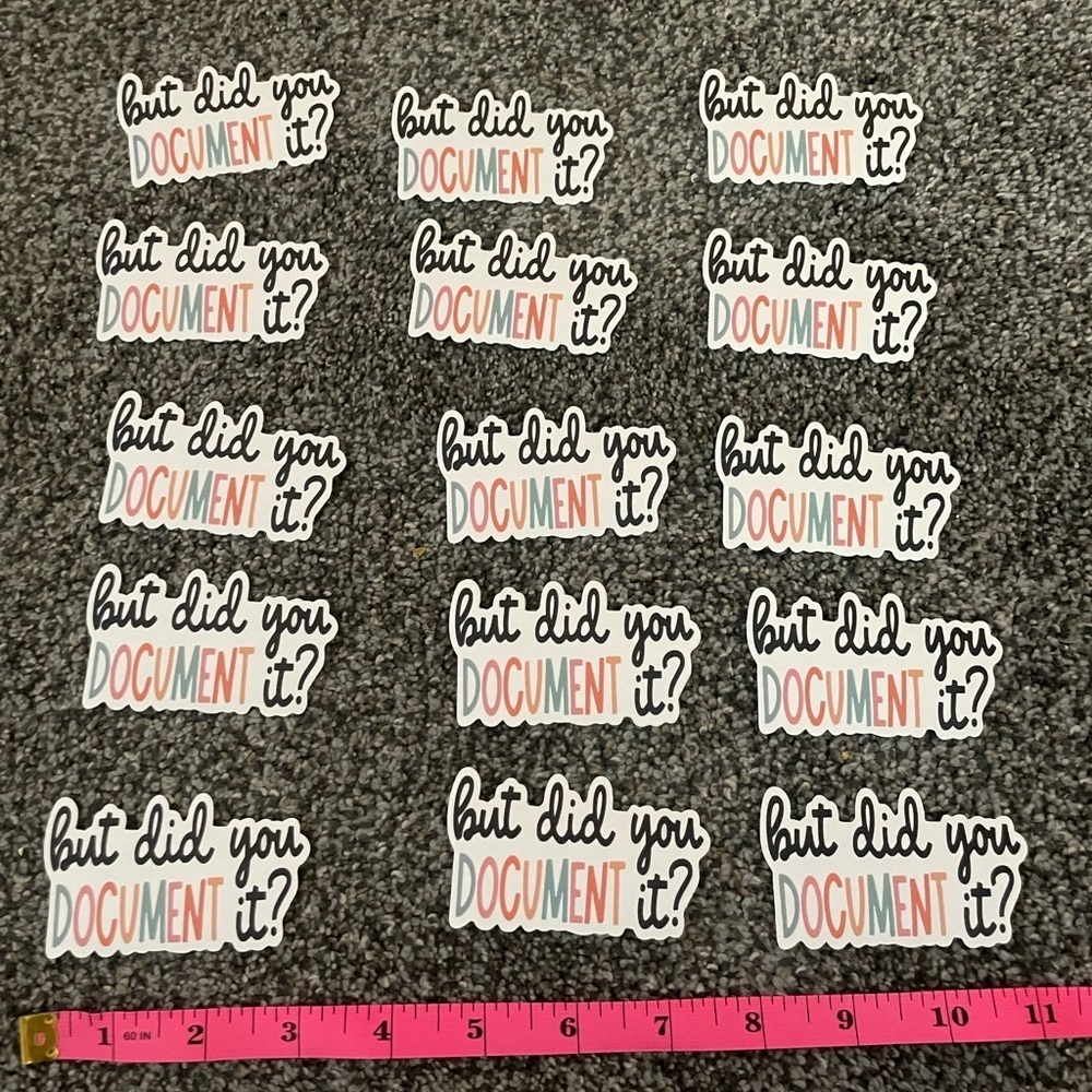 Did you document it? Stickers